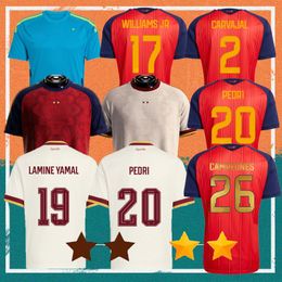 2026 Spain LAMINE YAMAL Soccer Jerseys 26 27 World Cup WILLIAMS JR GAVI FABIAN MERINO OLMO Spanish Espana Football shirt RODRIGO PEDRI MARC PUBILL kids kit uniform