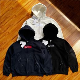 2026ss Men's designer American street fashion brand letter embroidery hoodies men's pure cotton plus size sweat absorbing Y2K hip hop fashion hoodie