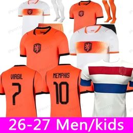 Netherlands Dutch jersey Holland world cup 2026 Soccer Jersey Bergkamp ROBBEN vintage National Team football tops Shirt Kids Kit MEMPHIS GAKPO 26 27 maillot de