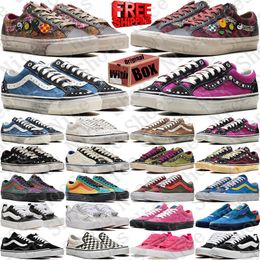 Free Shipping With Box Designer pearlized shoe pearl shoes knu old skools Souvenir sneakers Sport chaussures trainers for mens womens trainers d h gate luxury new