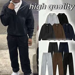 Tracksuits Designer Men Sets Designer Quarter Zip Sweatshirt Sweatpants Pullover Hoodie Jacket Pullover Yoga Crew jacket Pants Clothes Aloism set d29