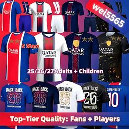 25 26 27psgJerseys O Dembele D DOUE KVARATSKHELIA JerseysVITINHA JOAON EVES paris HAKIMI N MENDES B BARCOLA psgeS Football Jerseys