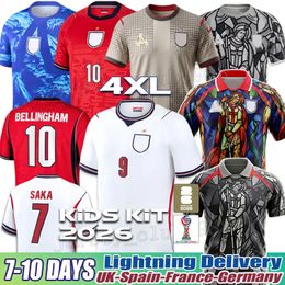 england shirts 2026 BELLINGHAM KANE england world cup 2026 SAKA england football kit RICE JAMES EZE Gordon Long sleeve xxxl Watkins ROGERS mens away Soccer Jerseys
