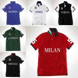 Classic Polo Shirt designer polo t shirt for Men Short Sleeve with Embroidered for Summer Casual Wear 100% cotton Tshirt Mens Tee Fashion Embroidery Asian size S-2XL