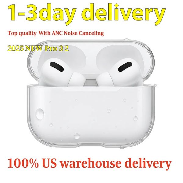USA Stock for Apple AirPods Pro 2 4 Airpods pro 3 3rd Earphones Solid Silicone Cute Protective Headphone Cover airpods 4 5 ANC Wireless Charging Shockproof 3nd 2nd Case