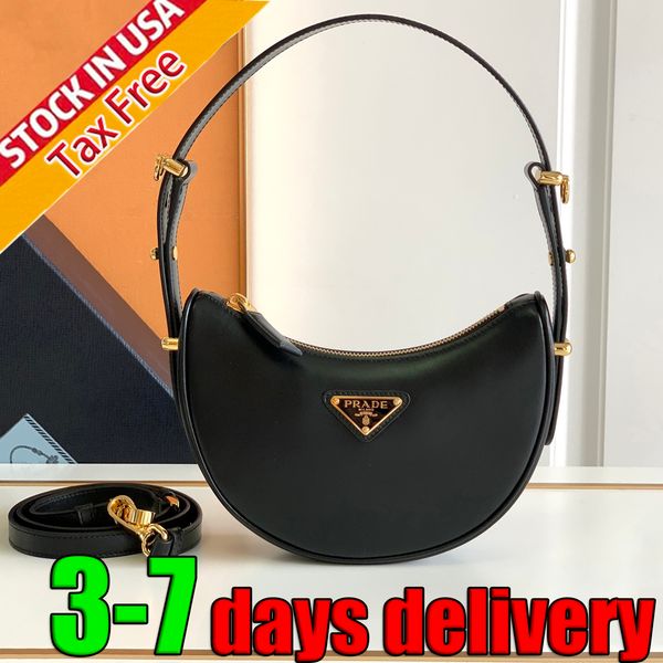 Designer Bag Luxury Bag Shoulder Bag Women Half-Moon Purse pradabaggs Classic Crescent Bag Casual Crossbody Bag Daily Outfit Handbag Mini Nylon Hobo bag New