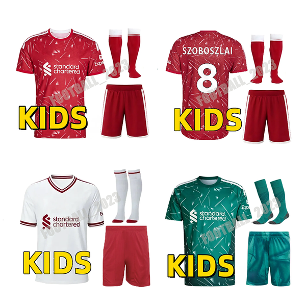 2026 liverrpooll kids football kits 26 27 Isak Wirtz Szoboszlai EKITIKE soccer jersey