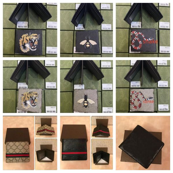 designer bag Top High quality luxurys designers wallet cardholder France Paris plaid style mens women wallet With box