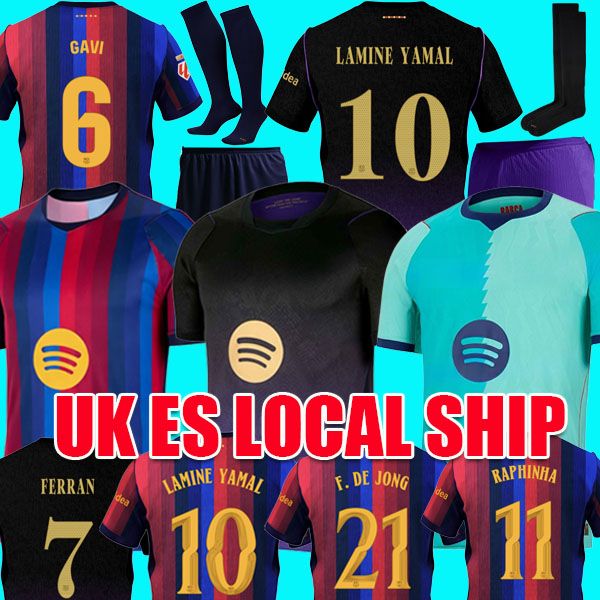 barcelona 26 27 LAMINE YAMAL RASHFORD soccer jerseys GAVI OLMO JOAO CANCELO football kits 2025 2026 football shirt men kit youth kids sets Olivia Rodrigo uniforms