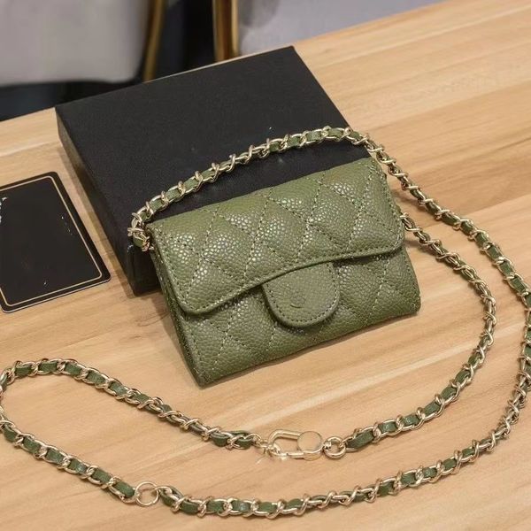 Designer wallet, ladies' bag, classic card bag, ID card bag, passport holder, caviar pattern coin bag, credit card wallet