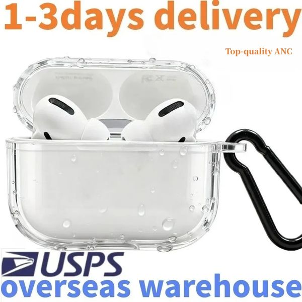 USA Stock ANC Noise for AirPods pro 3 2 earphone 3rd 5 4 6 airpod earphones 3 Solid Silicone Cute Headphone Cover Wireless Charging 3nd 2nd anc new case