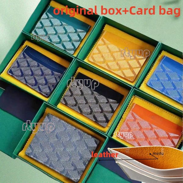 men card holder 10A bvv leather wallet designer wallet with orginal box pouch ID Case holder Pocket women Men Bag passport holders Credit thin bus card US Fast delivery
