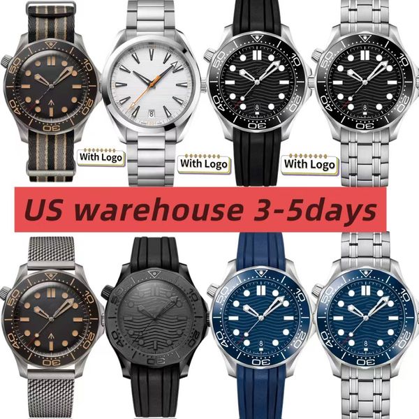 Mens watch Designer watches 300M automatic Wristwatches AAA Stainless steel/Rubber waterproof reloj orologio montre with box sapphire glass