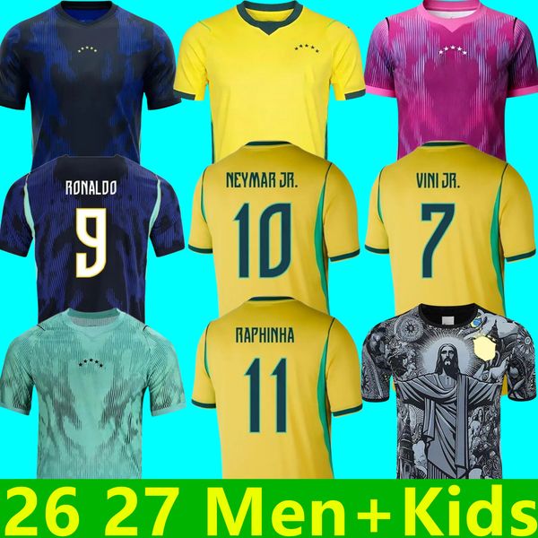 world cup 2026 BRAZILS 2026 2027 soccer jerseys Camiseta futbol RODRYGO RAPHINHA football shirt maillot MARQUINHOS VINI JR brasil RICHARLISON MEN KID NEYMAR BRUNO G.