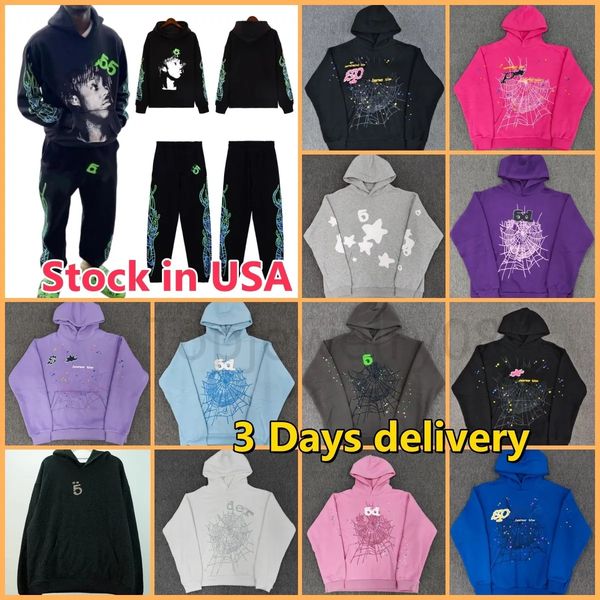 Designer hoodie spider Mens Hoodie spiderhoodie men web hoodies Sweatshirts Hip Hop pants rhinestone studded Women Tracksuit Puff Print Pullover