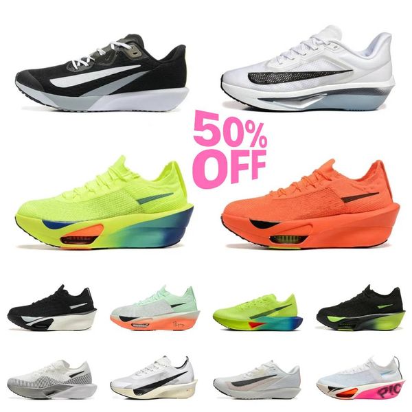 Designer Alpha Fly NEXT% 2 3 4 Running Shoes Alphaflyes Men Women Vaporflyes 5 6 Casual Shoes White Black Blue Yellow Grey Sneakers Comfortable Daily Sports Trainers V8