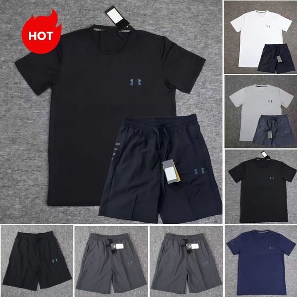 designer mens tracksuit men shorts and t shirt set summer set men running tracksuits mens sets pullover crew neck short sleeve black shirts mens summer sets shorts set
