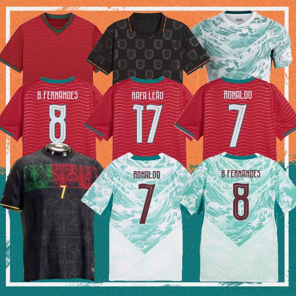 2026 Portugal Special Edition JOAO FELIX RONALDO soccer jerseys 2025 N.MENDES RUBEN DIAS Football shirt G.RAMOS R. LEAO NETO VITINHA Kids Kit uniform