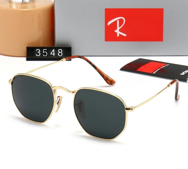 Luxury designer sunglasses rb sunglasses Hexagonal metal sunglasses Top quality gafas 3548 3447 luxury UV400 Eyewear Classiceyeglasses for men and women 51mm