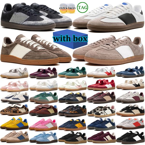 with box designer shoes for men women brown pink black white grey mens outdoor sports trainers
