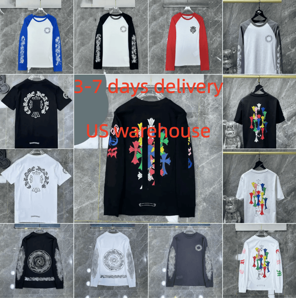 shirt Desiner Hoodies men Luxury t shirt Men Hoodie Loose Tshirts Cotton Letter Printed Black tshirt High Quality Streetwear women Short Sleeve chromeism heartsism