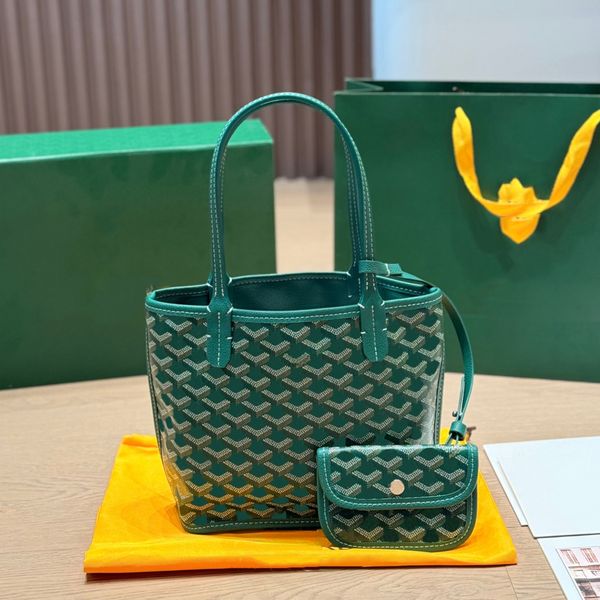 Tote Bag Designer Bag Luxury Bag Fashion Double-sided Letter Handbag Shopping Bag Mini Leather Shoulder Bags Full Skin Letter Coverage Printed With Detachable Pouch