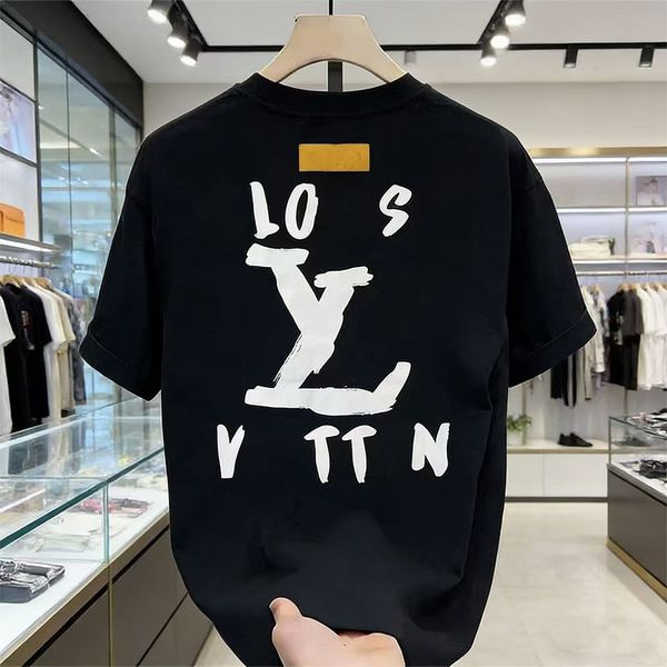Designer Men's T Shirt for Mens Womens Shirts Fashion tshirt With Chest Letters Printed Casual Summer Short Sleeve Man Tees Tops Woman Clothing Black White Red Blue