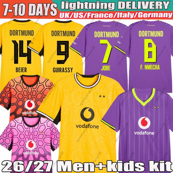 dortmund 26 27 BVB Nmecha Guirassy Beier Jobe Schlotterbeck Chukwuemeka Silva XXXL 4XL dortmund trikot Men kids kit