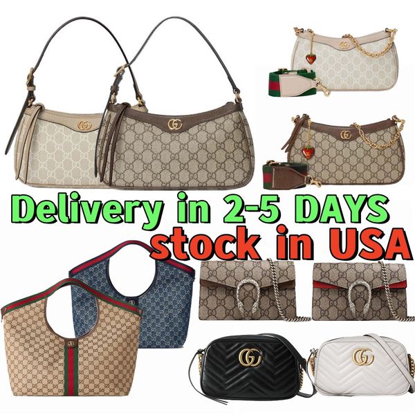 Luxury Bag Designer Bag Classic Shoulder Bags High quality Ophidia Dionysus Classic Handbag Underarm Bag Lady Brown bag with Strawberry Leather Bag