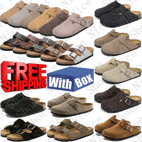 Free Shipping With Box Designer sandals slides claquette clogs heels slippers sliders homme clog shoes for mens d h gate womens femme sandles mules sandale Flip Flops