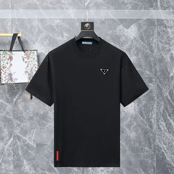 designer shirt t shirt mens designer clothes shirt Black White Khaki 100% Cotton clothes men designer graphic tee summer casual short sleeve Breathable Asian size