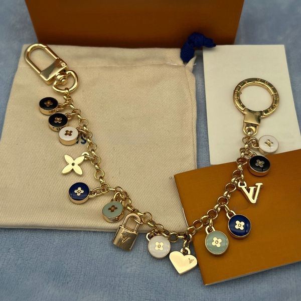 Designer Keychains high qualtiy Colorful Candy Chain Keychain Fashion Pendant Car Chain Charm Bag Keyring jewelry key chain Accessories Gifts