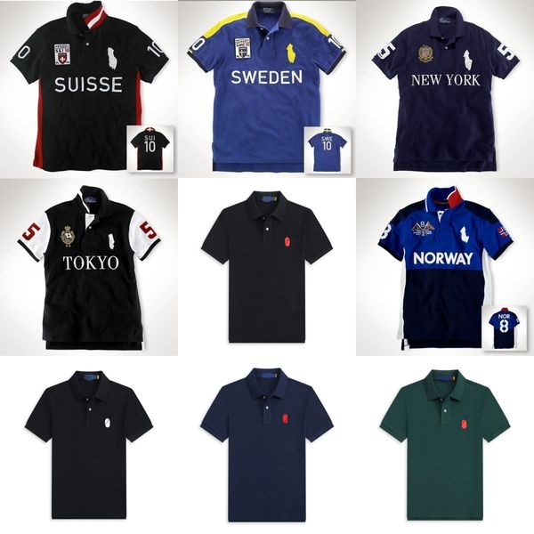 Designer Polo Shirts for Mens T Shirt Designer Shirts for Men City Name ITALIA Chicago New York Short Sleeve 100%Cotton Tshirt Mens Tee Fashion Embroidery size S-3XL