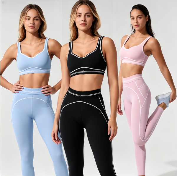 2026 Women Yoga Set Heart Throb Bra Leggings Yoga women Sets Gym Short Sports Outfit Shaping Waist Fitness Jogging Sportswear Running Alosetily sets women