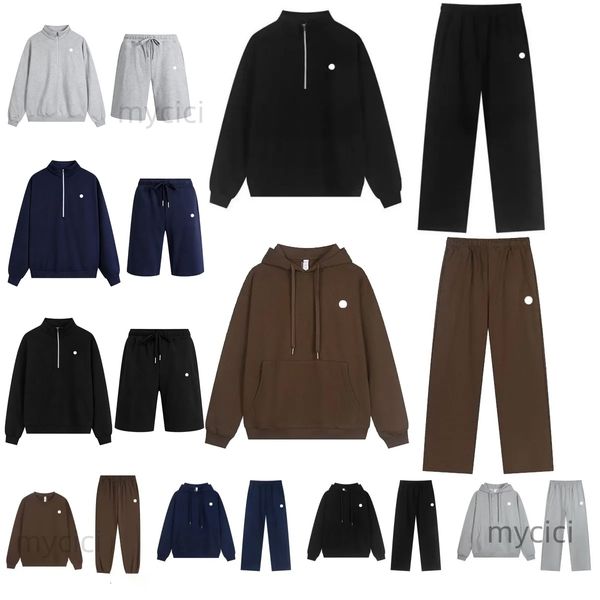 Yoga Quarter Zipper Sweatshirts Sportswear Outfit Men Women Loose Warm Sweatshirt Unisex Casual Crew Neck Pullover workout set Silver Logo on Chest yoga set