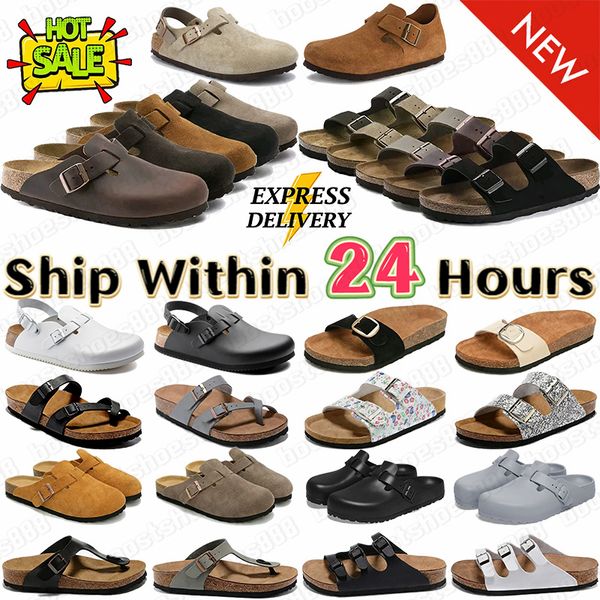 with box New designer slides slippers sandals mens womens suede clogs mules shoes leather clog sandles sliders slipper 35-46