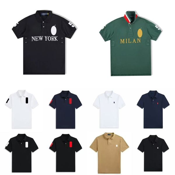 Classic Polo Shirt designer polo t shirt for Men Short Sleeve with Embroidered for Summer Casual Wear 100% cotton Tshirt Mens Tee Fashion Embroidery Asian size S-2XL