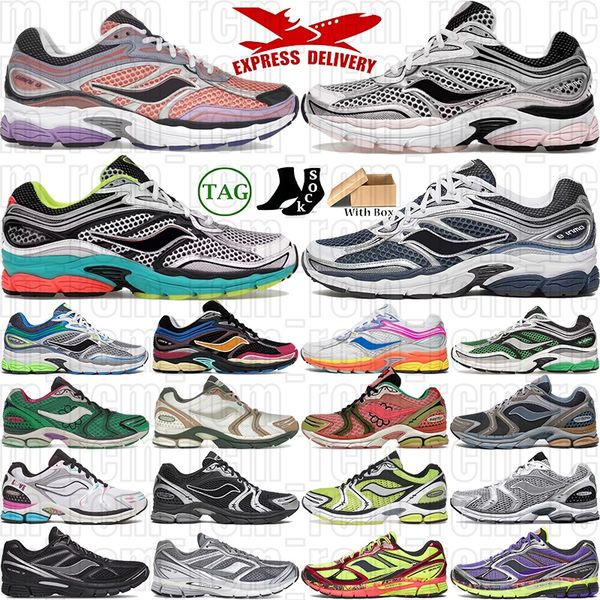 With Box Sauconyy Omni 9 Shoes Sauconny Progrid Omni 9 Running Shoes Sauconies ProGrid Triumph 4 Shoes Sneakers Designer Mens Womens Guide 7 Sneaker Trainers EUR 36-45
