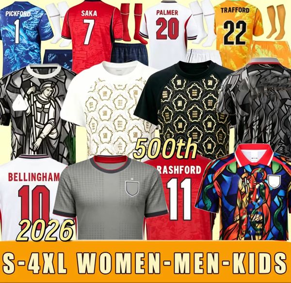 2026 2027 S-4XL 26 27 EnGLaNds jersey Duck BELLINGHAM KANE Palace home 500th away Football Shirt SAKA FODEN RICE Soccer Jerseys women Watkins Gordon PALMER Men Kids