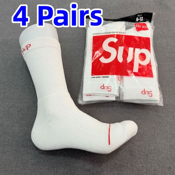 Mens Socks 4 Pairs Socks Designer Socks mens supremely socks cotton breathable Multiple colors skateboarding hip hop socks sports socks supremely socks