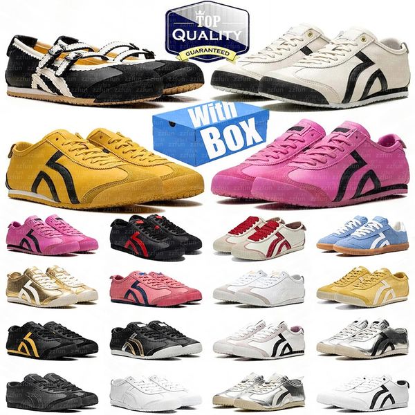 Designer Tiger Sneakers Mens Womens Casual Shoes Mexico 66 Kill Bill Silver Pink Birch Peacoat Tokuten Beige Grass Vintage Leather Lows Outdoor Trainers