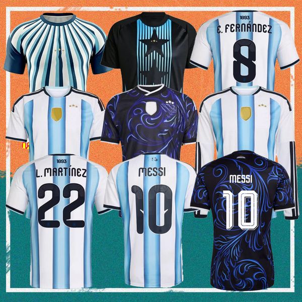 2026 Argentina World Cup MESSIS Soccer Jerseys 2025 2026 DE PAUL J.ALVAREZ ROMERO Football Shirt OTAMENDI DYBALA L.MARTINEZ MAC PALACIOS PEZZELLA Kids Kit Uniform