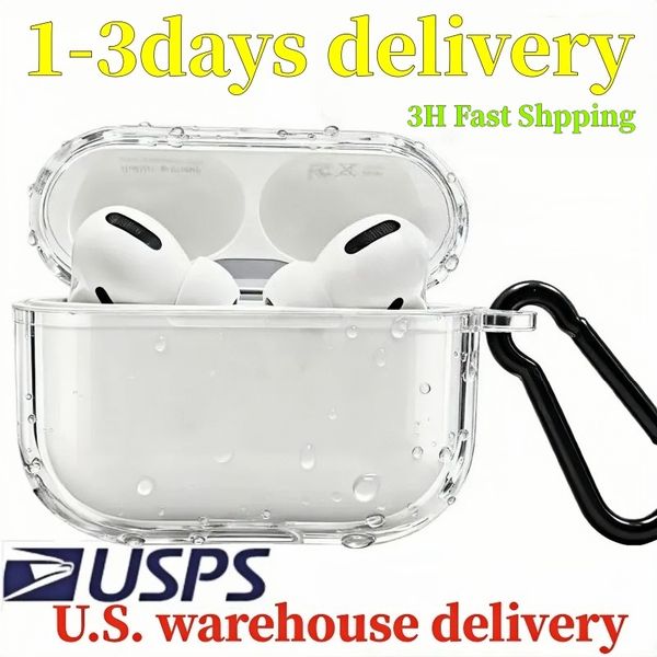 USA Stock For Airpods pro 2 3 4 5 air max earphones Accessories airpods 4 TPU Silicone Cute Protective Headphone Cover air pro 2nd Generation Shockproof Case