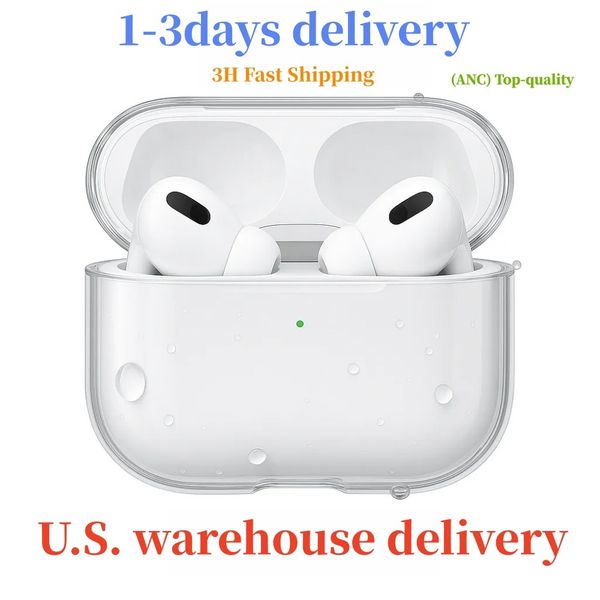 USA Stock for Apple Airpods pro 2 airpods pro 3 airpods 4 Earphones Max Headphones Bluetooth Headphone Accessories Silicone Protective Cover Wireless Charging Case