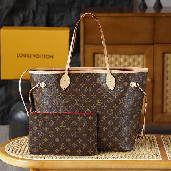 1:1 MM SIZE NEVERFULL classic designer tote bag new style USA overseas warehouse 7 days Delivery TOP copy quality tote bag Classic Old Hat Style Large Capacity Bag 12A.