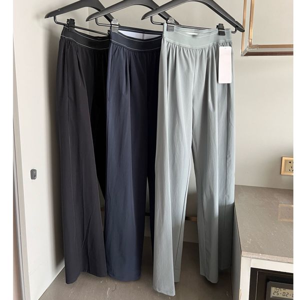 A07 Designer Yoga Sports Pants Womens High-Waist Full-length Dance StudioTrousers Straight-Leg Suit Up Trouser Weekend City Jogger Sweatpants Wrinkle-resistant