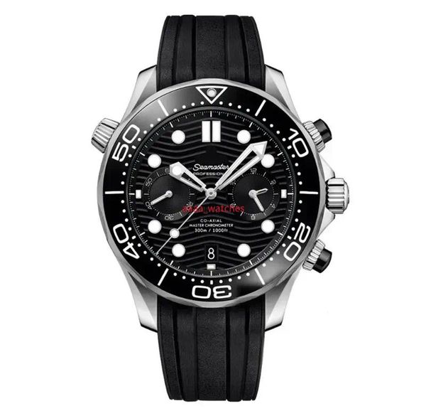2026 AAAAA Sea 007 master Professional Stainless Steel Wrist Watches for Men speed master Mens Watches All Dial Work Quartz Watch Stopwatch og300