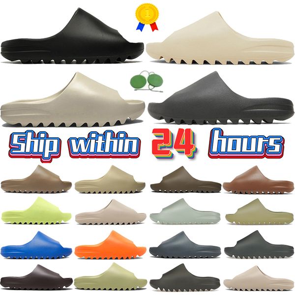 Designer Men Women Slides Slippers Onyx Sandals Desert Sand Bone Resin Slate Grey Glow Green Ochre Granite Slide Sandal Mens Womens Summer Beach Slipper size 36-47