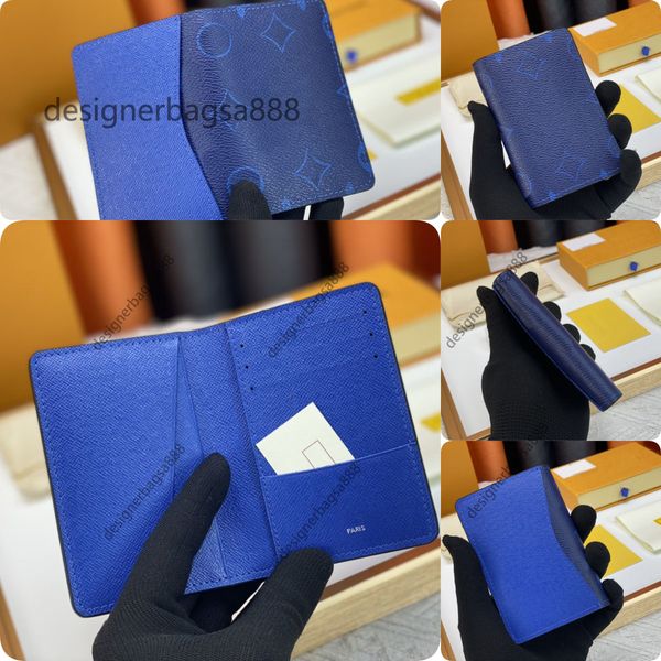High Quality Multiple Wallet POCKET ORGANIZER leather card holders men wallets money purse flower letters credit short money clutch bags original box