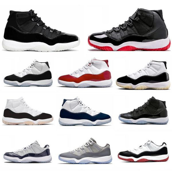Trainers 11 Basketball Shoes Jumps Mens Women 11s Jubilee Cherry Cap And Gown Bred Space Jam Gamma Blue 45 High Low COOL GREY Brand Designer Outdoor runners Sneakers